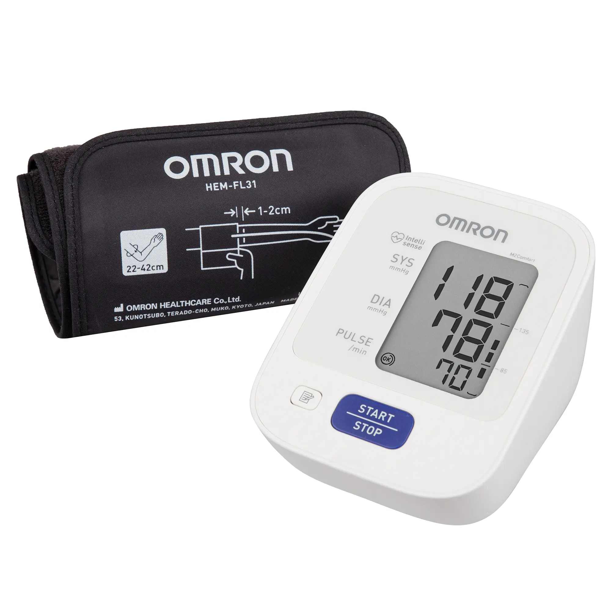 Тонометр автоматический Omron M2 Comfort с универсальной манжетой, охват 22-42 см