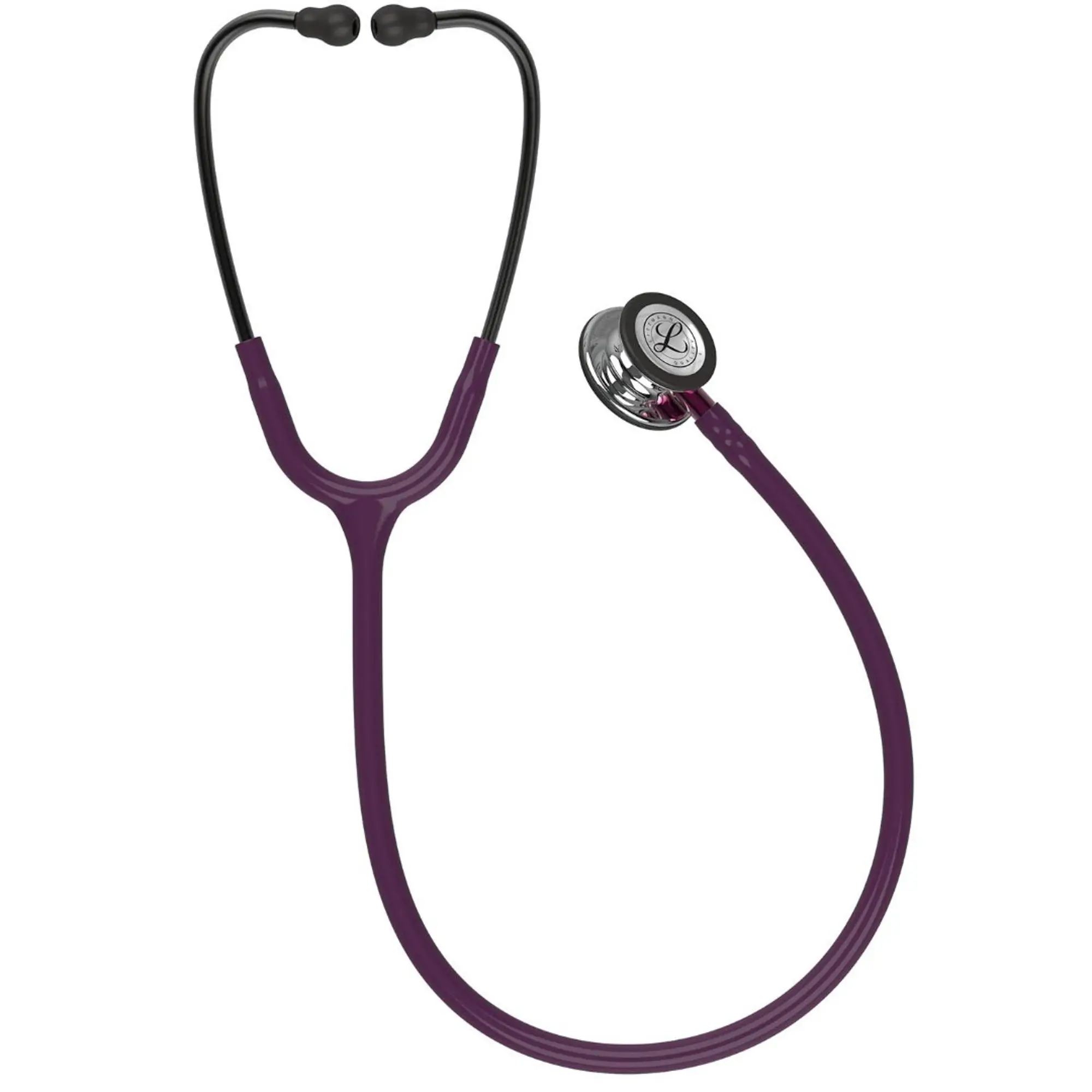 Стетоскоп Littmann Classic III Сливовый и зеркальный, двухсторонний, медицинский