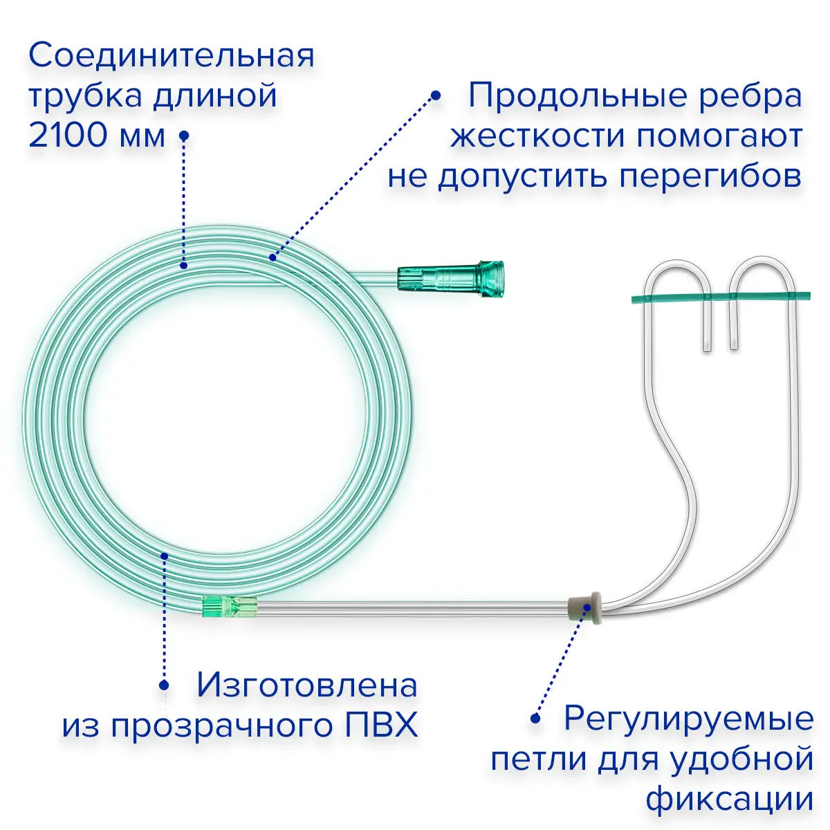 Канюля назальная кислородная, XS, Apexmed