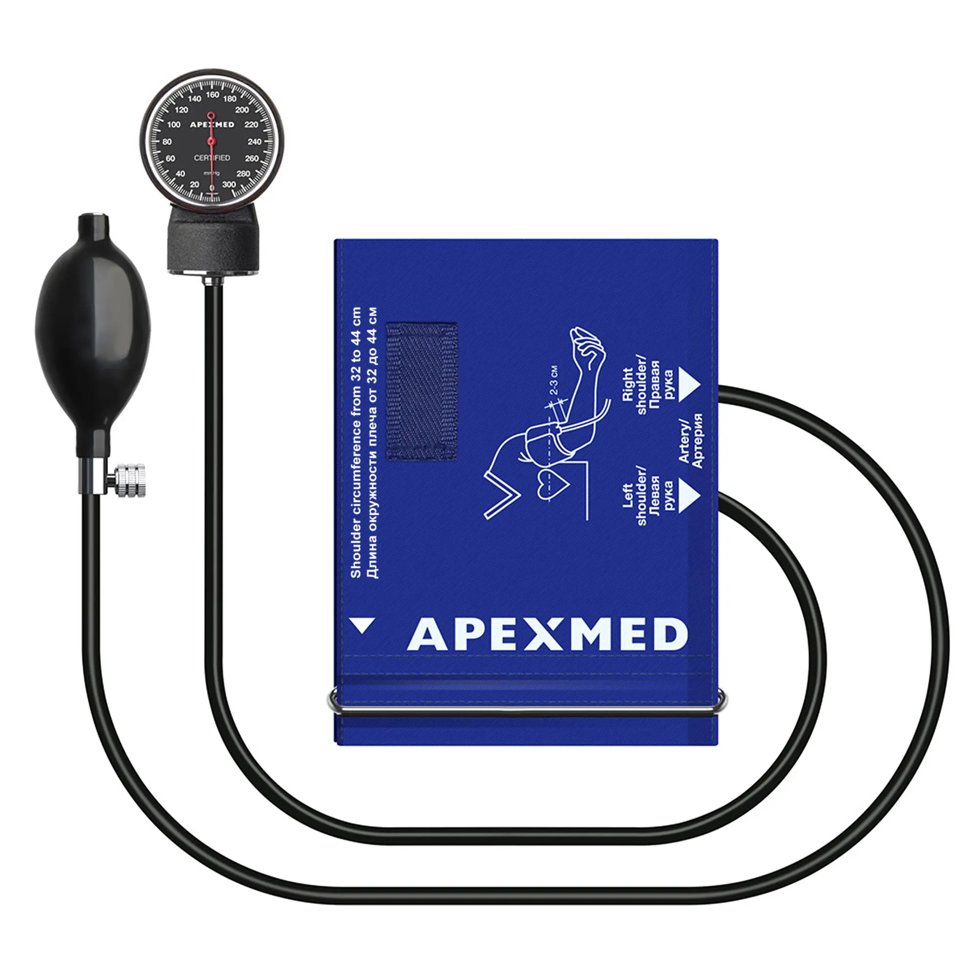 Тонометр механический с большой манжетой Apexmed АТ-10, 32-44 см