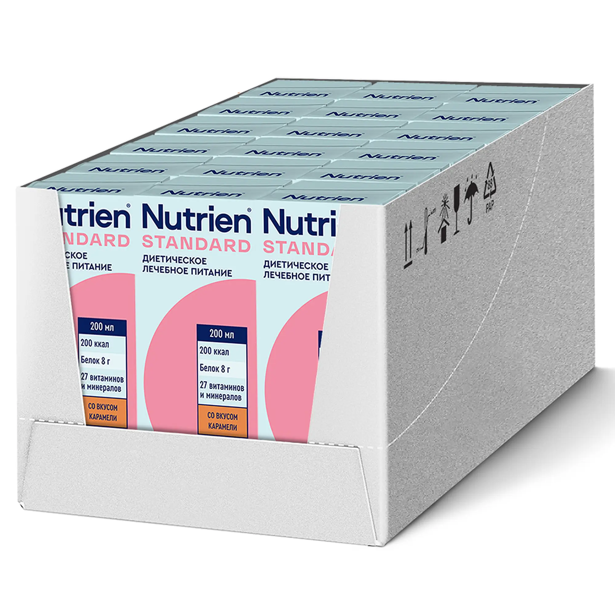 Nutrien Standard (Нутриэн Стандарт) со вкусом карамели, лечебное энтеральное питание, 18 шт, 200 мл