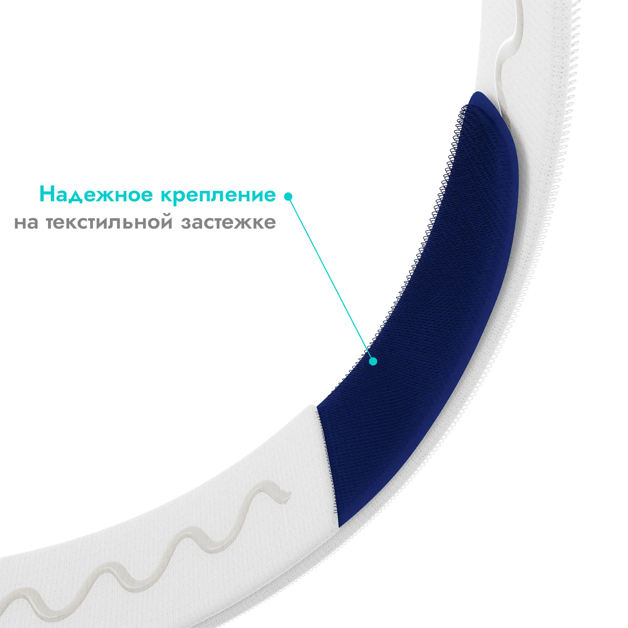 Ремень для крепления носимого ножного мочеприемника с силиконовой полоской, Apexmed