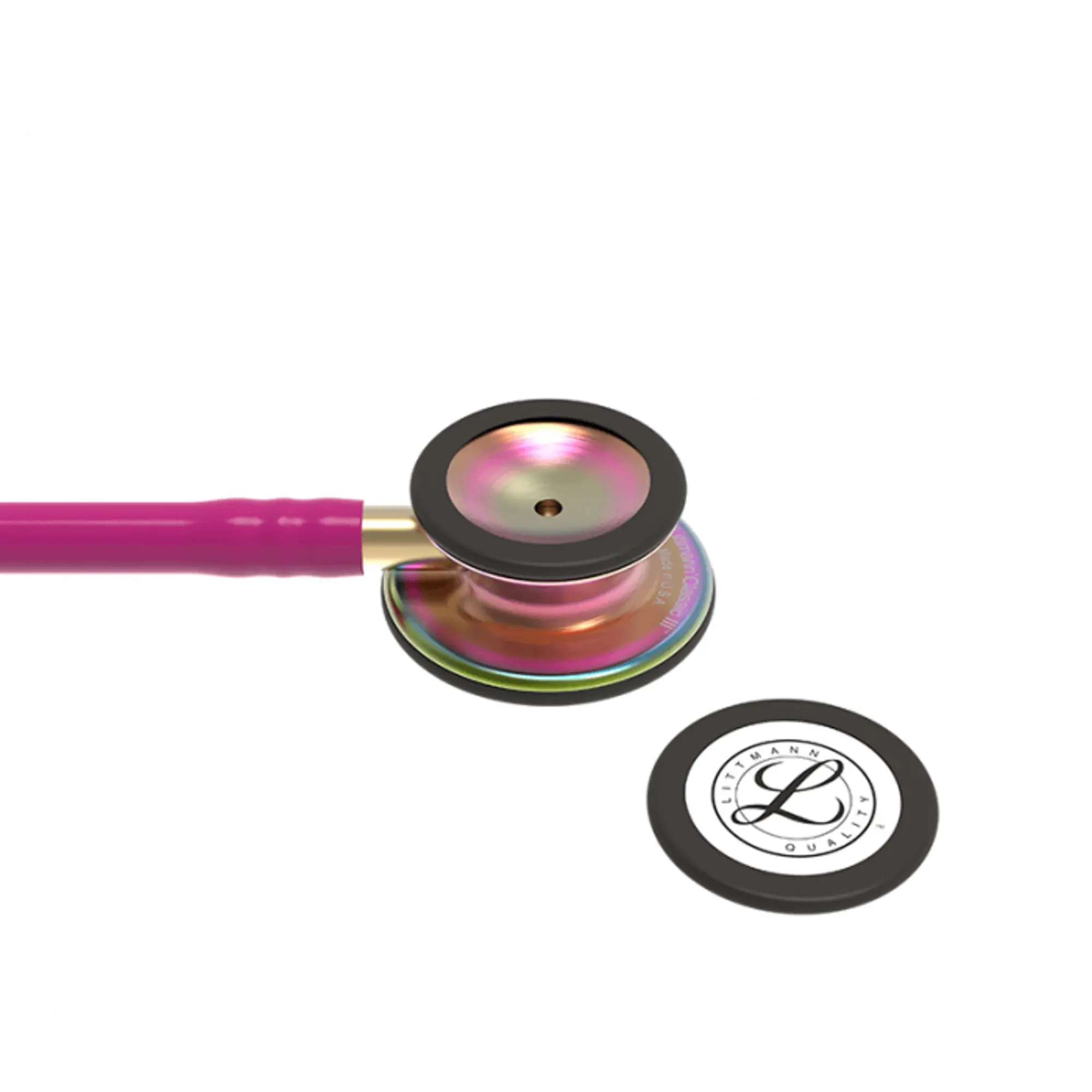 Стетоскоп Littmann Classic III Малиновый и радужный, двухсторонний, медицинский