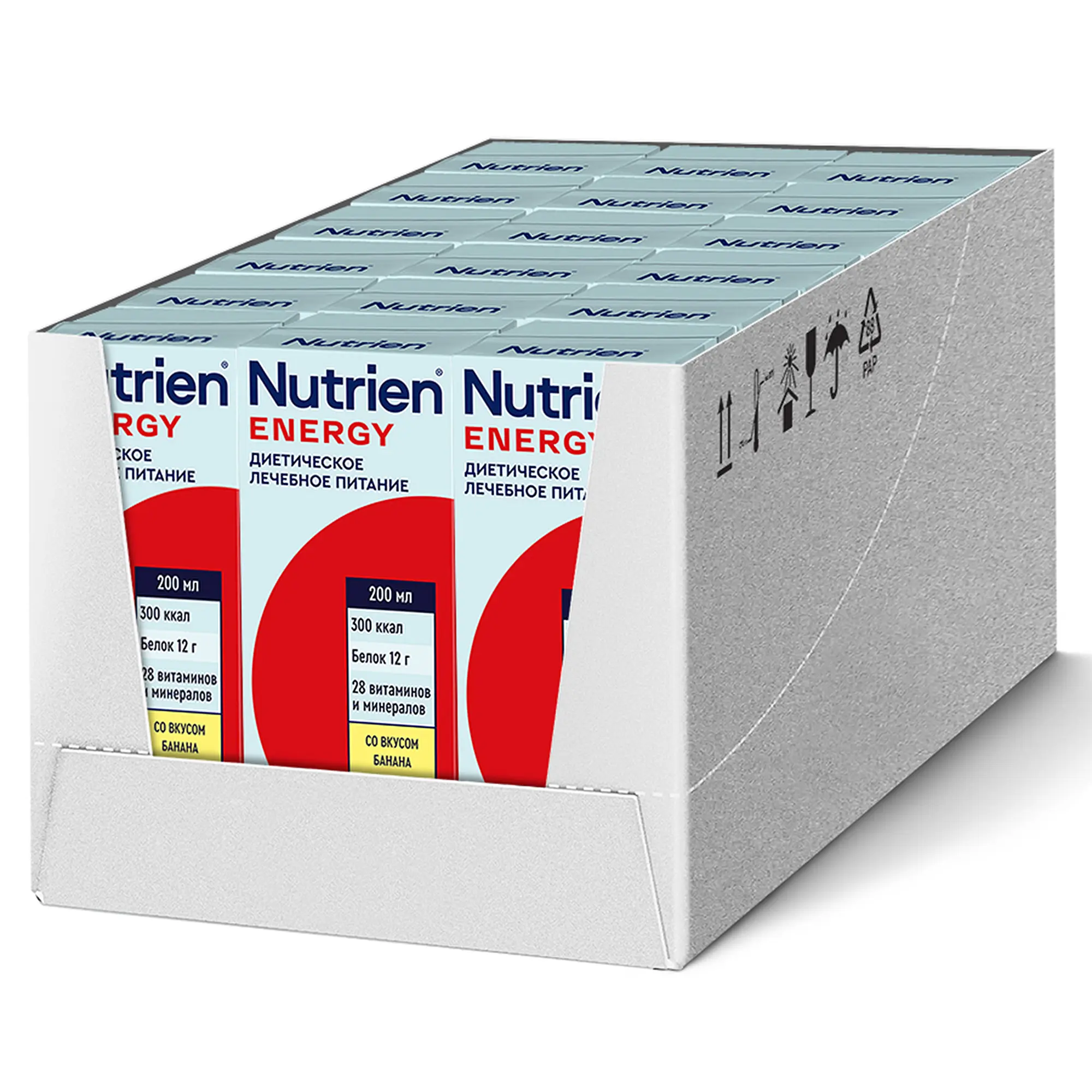 Nutrien Energy (Нутриэн Энергия) со вкусом банана, лечебное энтеральное питание, 18 шт, 200 мл