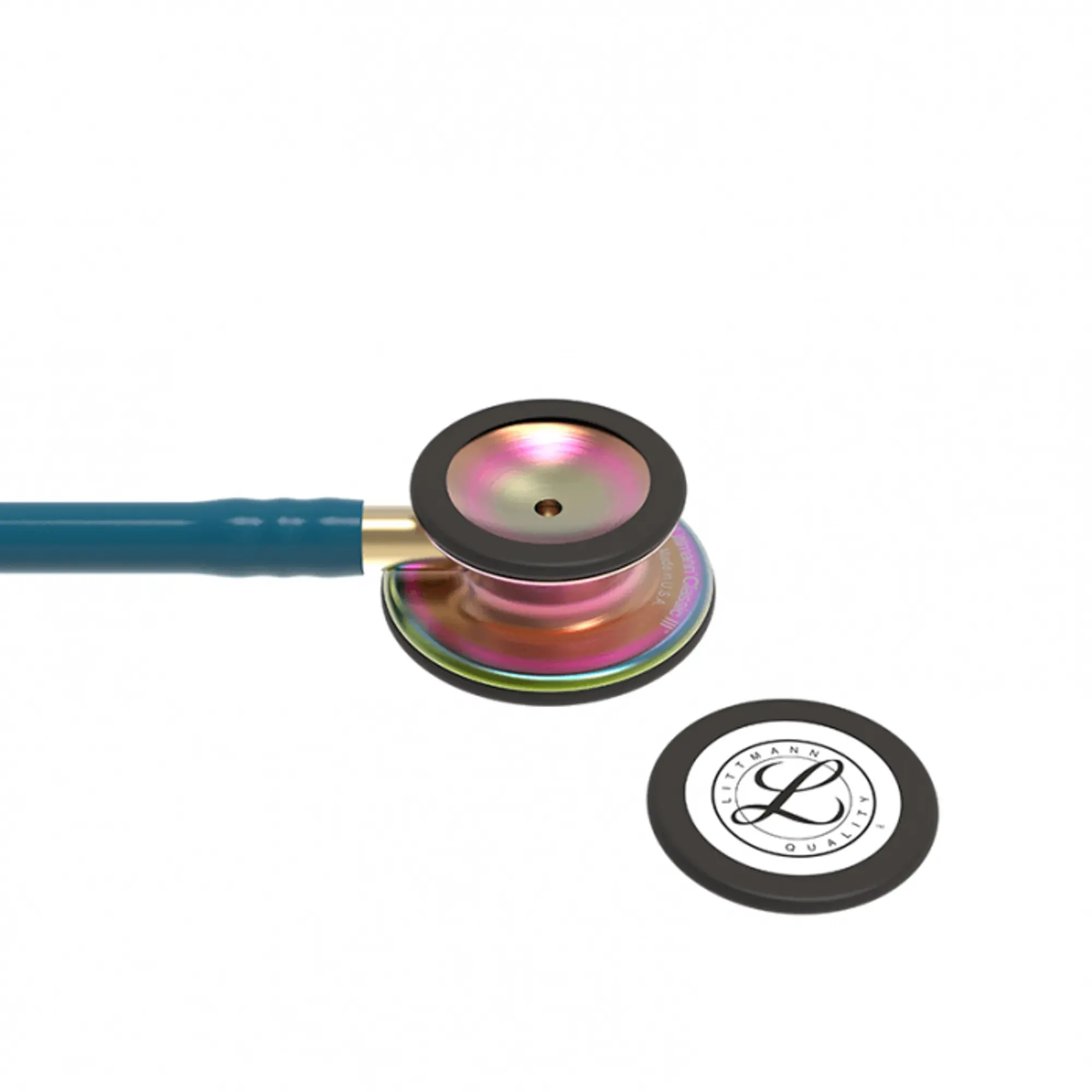 Стетоскоп медицинский Littmann Classic III Морская волна и радужный, двухсторонний