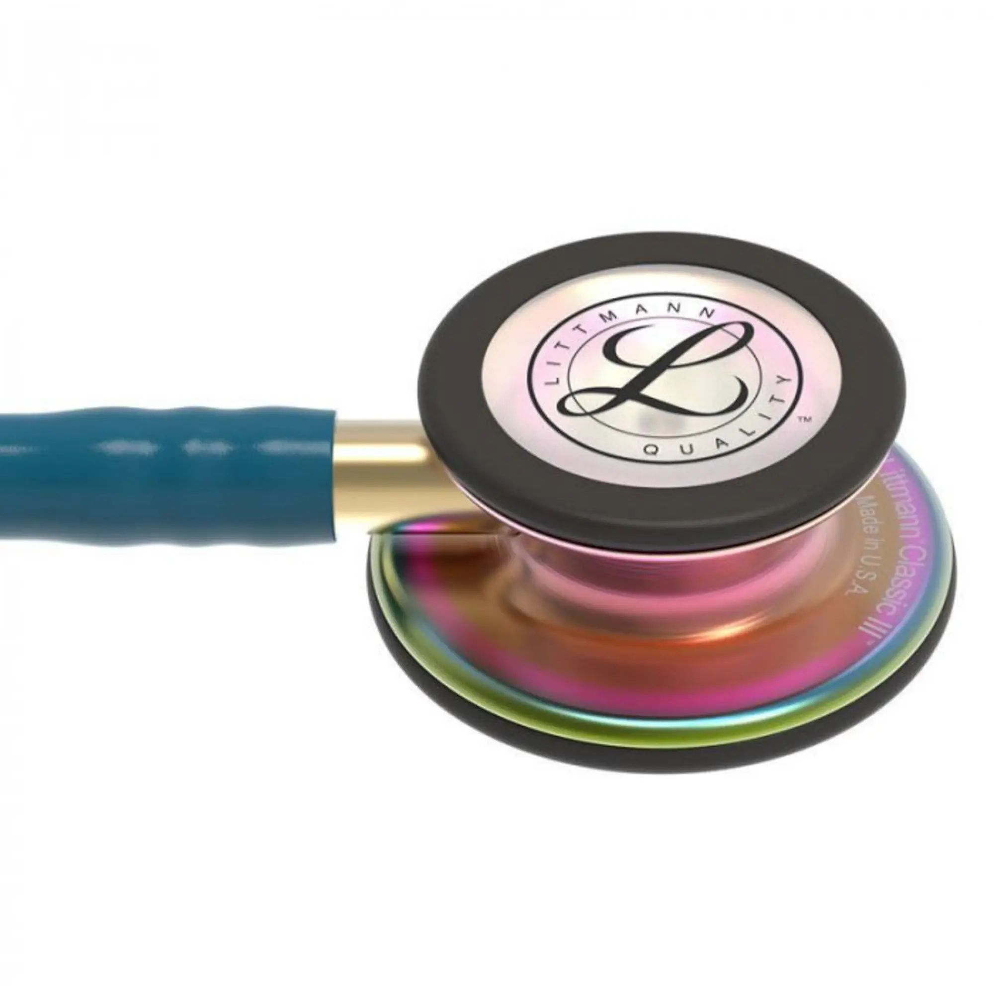 Стетоскоп медицинский Littmann Classic III Морская волна и радужный, двухсторонний