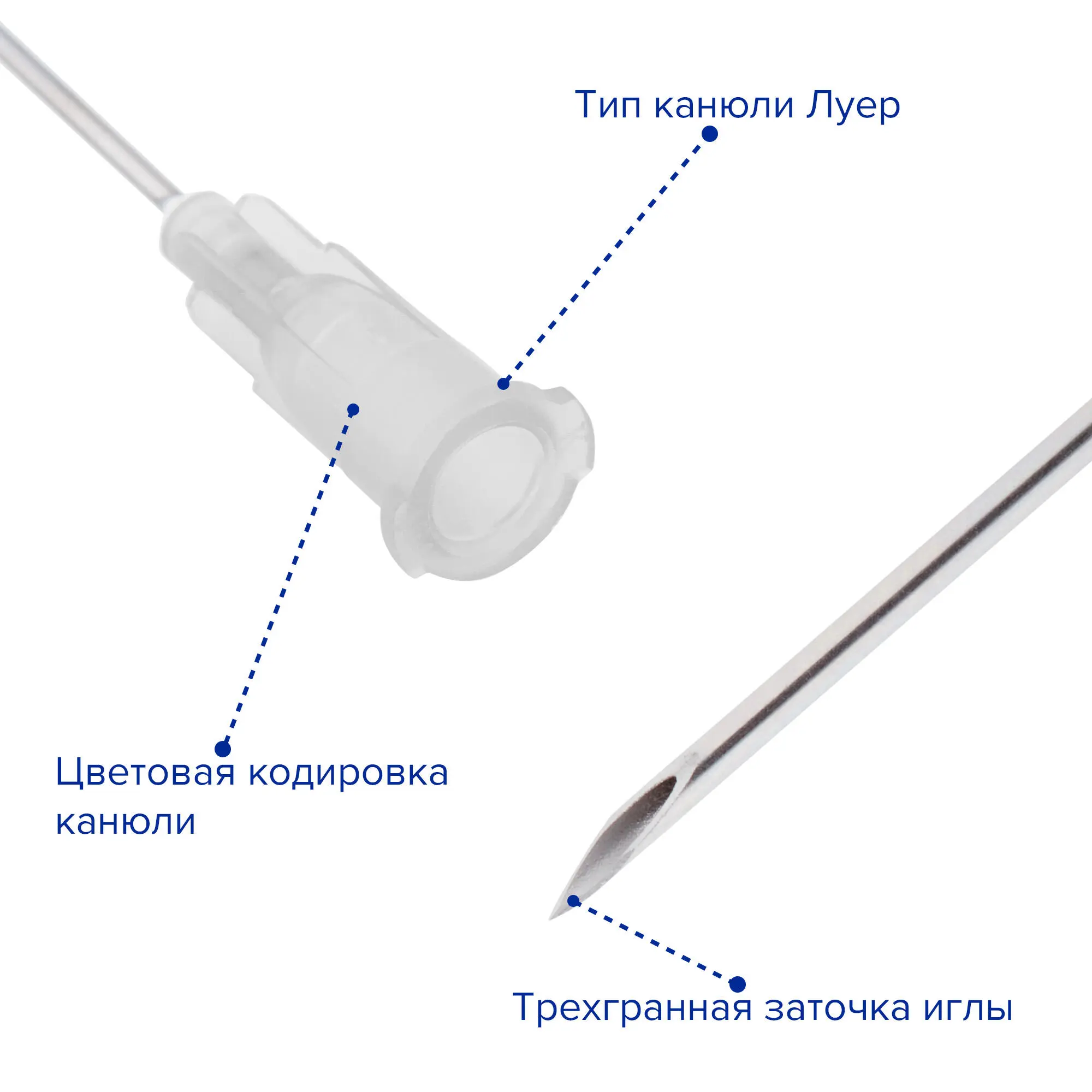 Игла инъекционная, медицинская, стерильная, одноразовая, Луер 16G, 1,6х38 мм, 100 шт, Apexmed