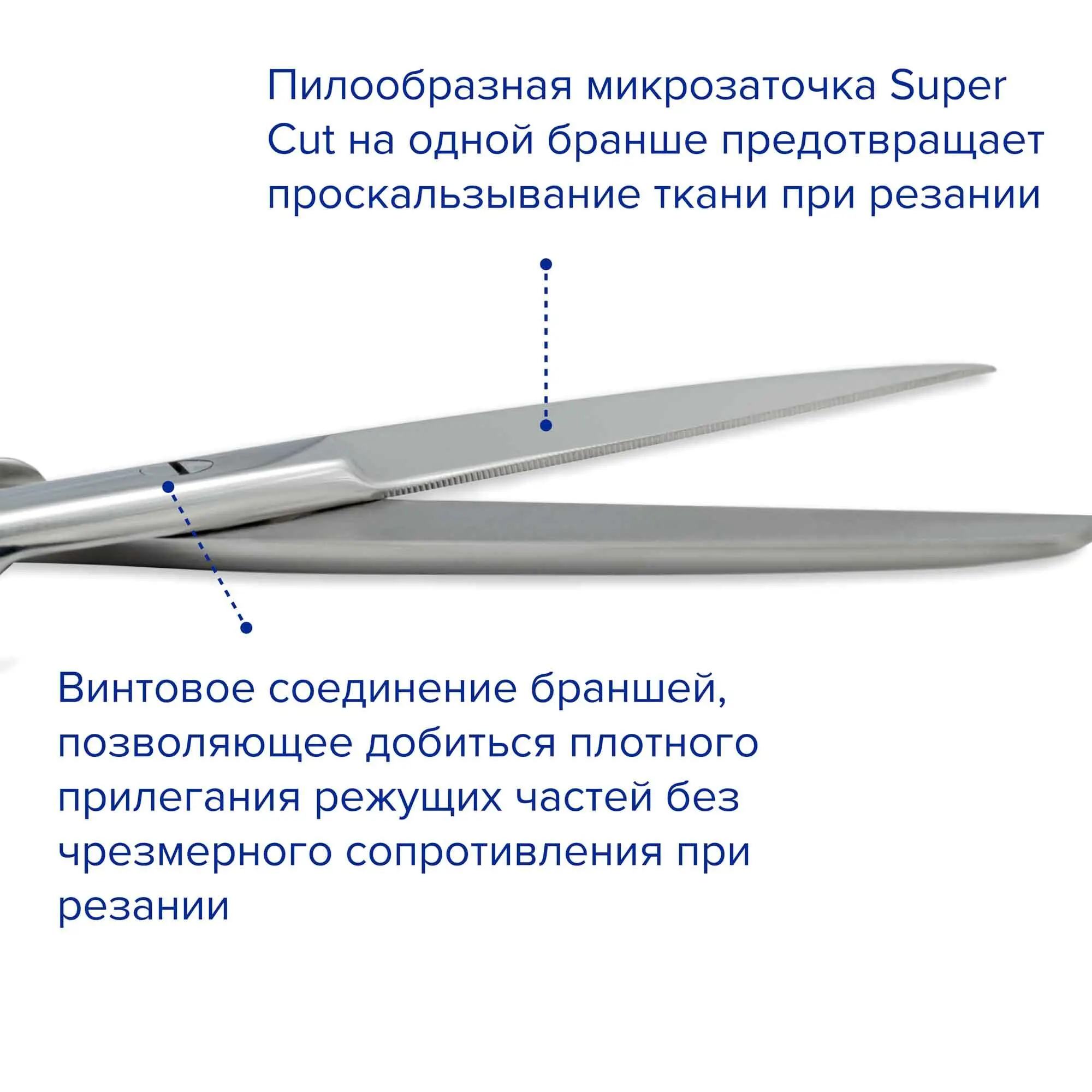 Ножницы хирургические Super Cut с одним острым концом, прямые, 145 мм, Apexmed