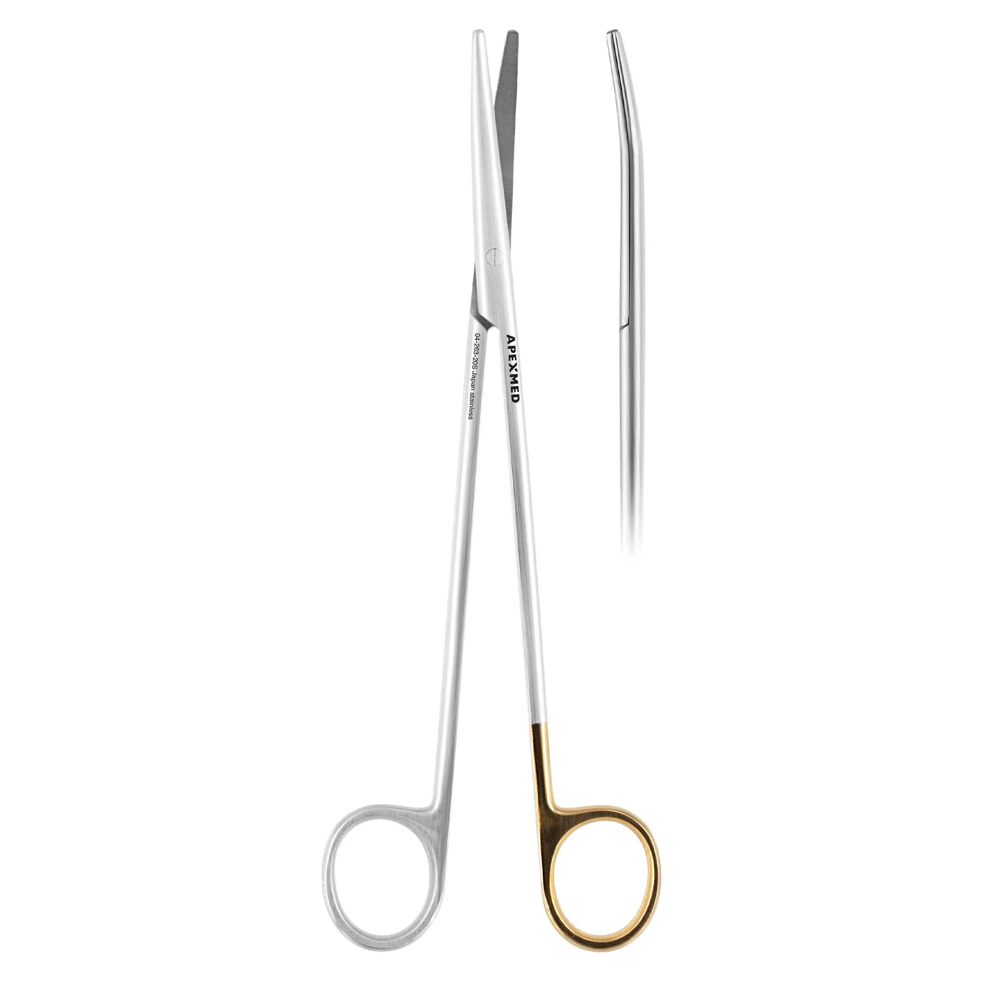 Ножницы хирургические Apexmed Baby-Metzenbaum Super Cut 200 мм, заостренные, изогнутые
