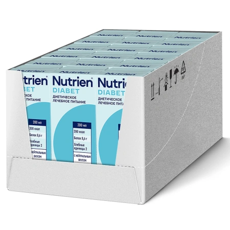 Nutrien Diabet (Нутриэн Диабет) с нейтральным вкусом, лечебное энтеральное питание, 18 шт, 200 мл