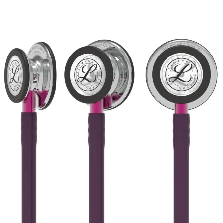 Стетоскоп медицинский Littmann Classic III Сливовый и зеркальный, двухсторонний