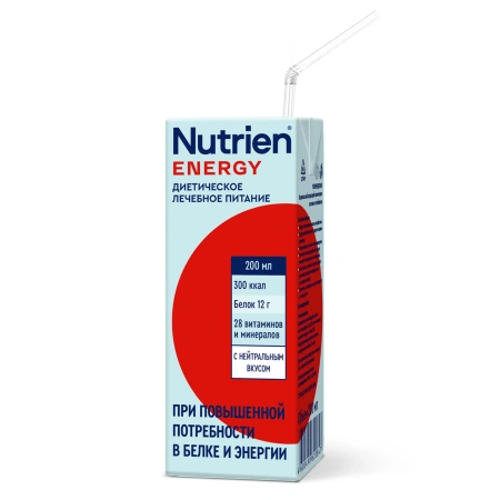 Nutrien Energy (Нутриэн Энергия) с нейтральным вкусом, лечебное энтеральное питание, 200 мл