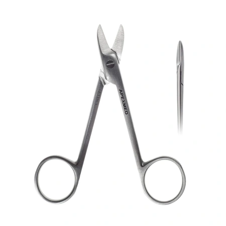 Ножницы хирургические Apexmed Crown (Кроун), 105 мм, коронковые, остроконечные, прямые