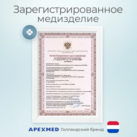 Ручка скальпеля Apexmed хирургическая, двойная №3 и №4