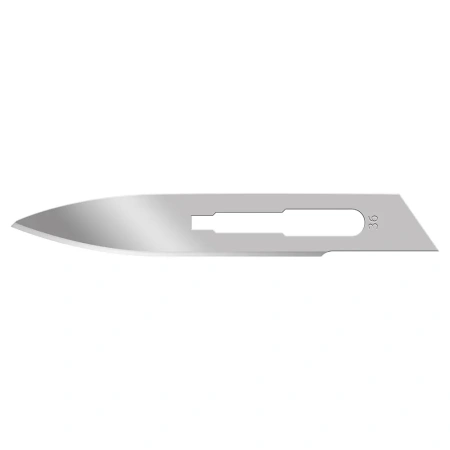 Лезвия для скальпеля Apexmed №36, из нержавеющей стали, 100 шт, хирургическое, стерильное