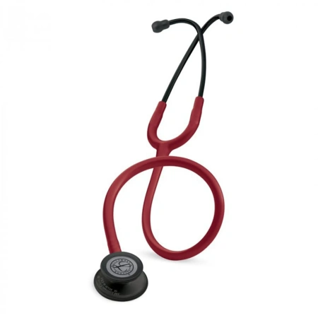 Стетоскоп Littmann Classic III Бордовый и черный, двухсторонний, медицинский