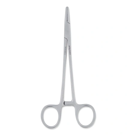 Иглодержатель хирургический с кремальерой, тип Mayo-Hegar, прямой, 160 мм, Apexmed