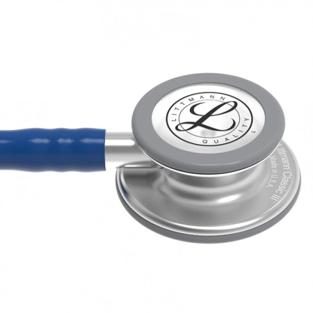 Стетоскоп Littmann Classic III Темно-синий и сталь, двухсторонний, медицинский