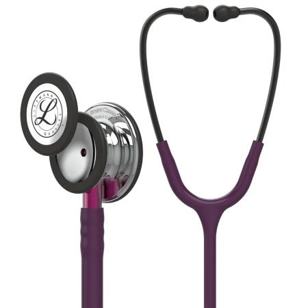 Стетоскоп Littmann Classic III Сливовый и зеркальный, двухсторонний, медицинский
