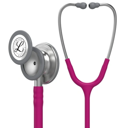 Стетоскоп Littmann Classic III Малиновый и сталь, двухсторонний, медицинский