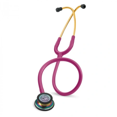 Стетоскоп медицинский Littmann Classic III Малиновый и радужный, двухсторонний