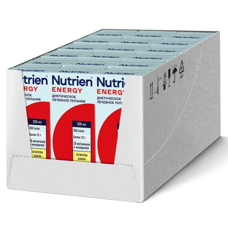 Nutrien Energy (Нутриэн Энергия) со вкусом банана, лечебное энтеральное питание, 18 шт, 200 мл