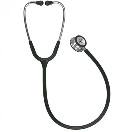 Стетоскоп Littmann Classic III Чёрный и сталь, двухсторонний, медицинский