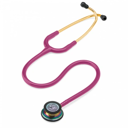 Стетоскоп медицинский Littmann Classic III Малиновый и радужный, двухсторонний