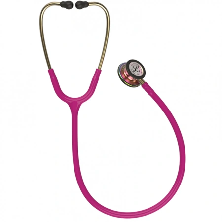 Стетоскоп медицинский Littmann Classic III Малиновый и радужный, двухсторонний