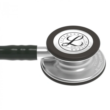 Стетоскоп Littmann Classic III Чёрный и сталь, двухсторонний, медицинский