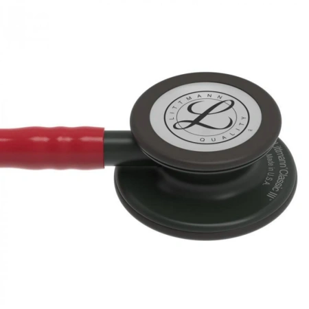 Стетоскоп Littmann Classic III Бордовый и черный, двухсторонний, медицинский