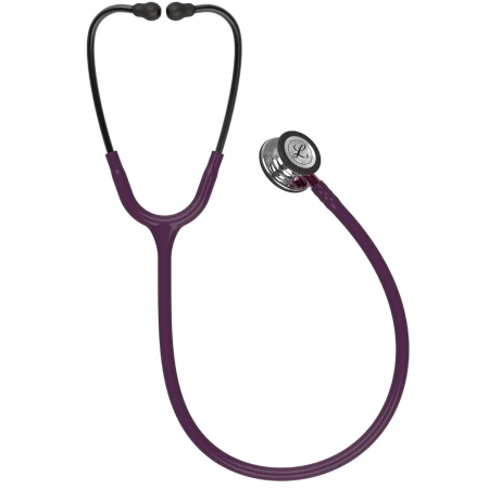 Стетоскоп медицинский Littmann Classic III Сливовый и зеркальный, двухсторонний