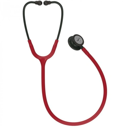 Стетоскоп Littmann Classic III Бордовый и черный, двухсторонний, медицинский