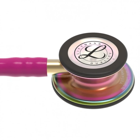 Стетоскоп медицинский Littmann Classic III Малиновый и радужный, двухсторонний