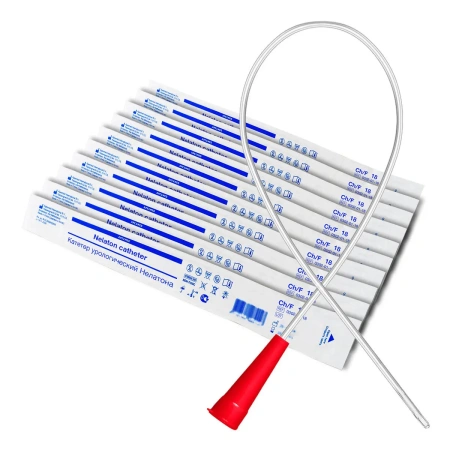 Катетер Нелатона мужской 18 Сh/Fr, урологический, 10 шт